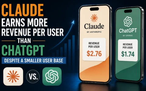 Claude Earns More Revenue Per User Than ChatGPT Despite a Smaller User Base