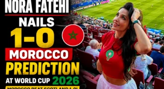 Nora Fatehi Nails 1-0 Morocco Prediction at World Cup 2026