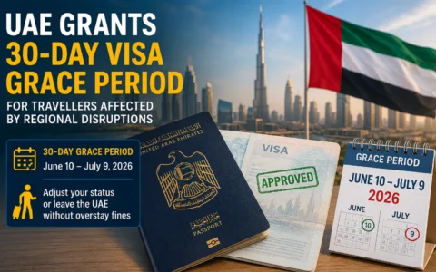 UAE Grants 30-Day Visa Grace Period for Travellers Affected by Regional Disruptions