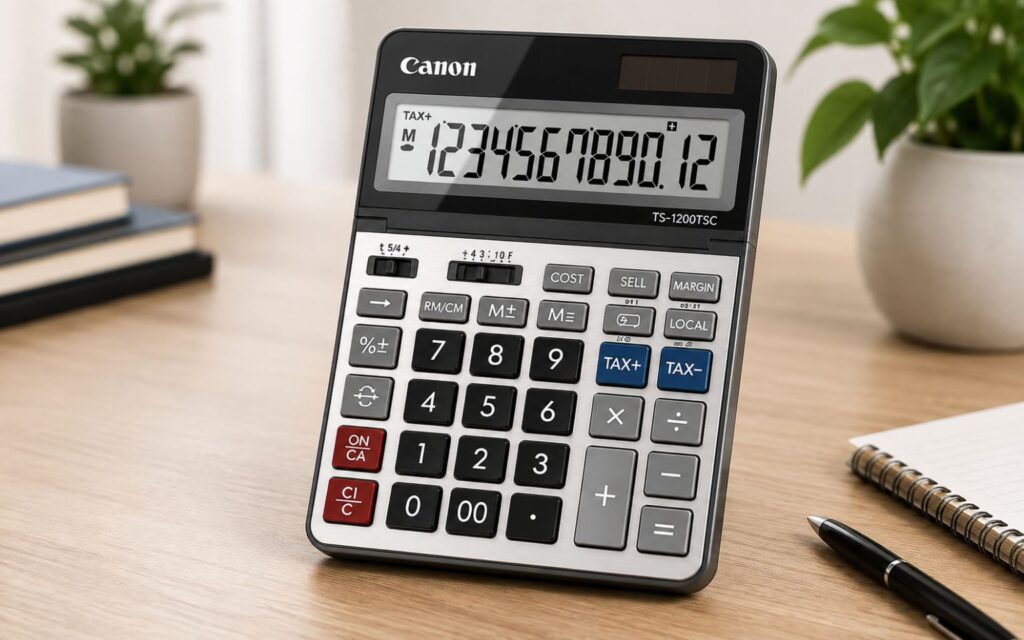 What Is the Canon TS-1200TSC Desktop Calculator?