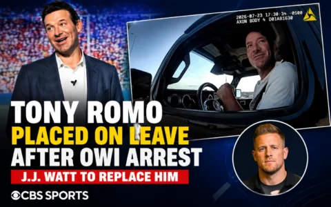 Tony Romo Placed on Leave by CBS Sports After OWI Arrest, J.J. Watt to Replace Him